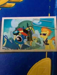 Size: 1974x2631 | Tagged: safe, derpibooru import, lightning dust, rainbow dash, spitfire, pegasus, pony, wonderbolts academy, selfie, sunglasses, the wonderbolts academy handbook