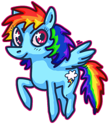 Size: 674x766 | Tagged: safe, artist:andrmedeathelioff, rainbow dash, pegasus, pony, female, mare, simple background, solo, transparent background