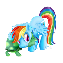 Size: 900x900 | Tagged: safe, artist:swanlullaby, derpibooru import, rainbow dash, tank, pegasus, pony, cute, dashabetes, simple background, transparent background