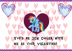 Size: 705x494 | Tagged: safe, artist:rainbowcrashnazi, rainbow dash, pegasus, pony, card maker, heart, hearts and hooves day, solo, valentine, valentine's day