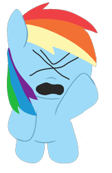 Size: 578x887 | Tagged: safe, derpibooru import, rainbow dash, pegasus, pony, angry, parody, south park, style emulation, yelling