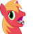 Size: 900x900 | Tagged: safe, big macintosh, rainbow dash, earth pony, pegasus, pony, filli vanilli, basashi, big mac's big mouth, exploitable meme, food, male, meat, meme, stallion, sushi, sushi pony, wat