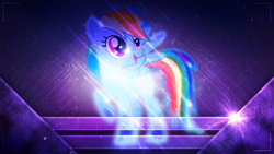 Size: 1920x1080 | Tagged: safe, artist:firefly1800, artist:forgotten5p1rit, derpibooru import, rainbow dash, pegasus, pony, lens flare, semi-transparent, space, vector, wallpaper