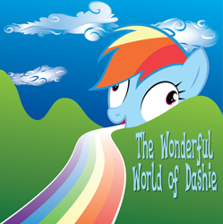 Size: 3288x3300 | Tagged: safe, artist:qtmarx, derpibooru import, rainbow dash, pegasus, pony, solo, wat