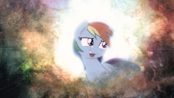 Size: 1920x1080 | Tagged: safe, artist:joey darkmeat, artist:mamandil, artist:omniscient-duck, edit, rainbow dash, pegasus, pony, grunge, lens flare, solo, vector, wallpaper, wallpaper edit