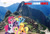 Size: 800x536 | Tagged: safe, artist:rodriguez, derpibooru import, applejack, derpy hooves, fluttershy, pinkie pie, rainbow dash, rarity, twilight sparkle, earth pony, pegasus, pony, unicorn, female, machu picchu, mare, ola k ase, peruvian