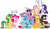 Size: 4058x2351 | Tagged: safe, artist:inkrose98, derpibooru import, apple fritter, applejack, fluttershy, pinkie pie, rainbow dash, rarity, twilight sparkle, twilight sparkle (alicorn), oc, alicorn, earth pony, pegasus, pony, unicorn, alicorn oc, apple family member, twister