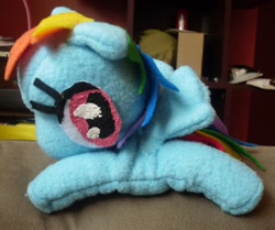 Size: 1790x1500 | Tagged: safe, artist:darkzephyrmoon, rainbow dash, irl, photo, plushie