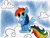 Size: 1024x768 | Tagged: safe, artist:iliketomewmew, rainbow dash, pegasus, pony, female, mare, simple background, solo