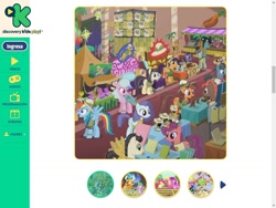 Size: 1024x768 | Tagged: safe, derpibooru import, screencap, carrot bun, daring do, lavender sunrise, rainbow dash, pegasus, pony, stranger than fan fiction, anime, carrot, carrot dog, convention, discovery kids, food, gas mask, las pegasus resident, ranma 1/2, ranma saotome, sailor moon, serena tsukino, spanish, tsukino usagi