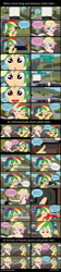 Size: 3950x17770 | Tagged: safe, artist:garretthegarret, fluttershy, rainbow dash, comic:a weekend away, equestria girls, alternate hairstyle, awkward silence, car, cd, comic, dashboard, human coloration, radio, road, seatbelt, street sign, terry the triumph, triumph, truck, whale song