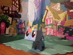 Size: 3648x2736 | Tagged: safe, rainbow dash, boxos, irl, merchandise, papercraft, photo, ponyville