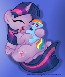 Size: 1280x1516 | Tagged: safe, artist:aleximusprime, rainbow dash, twilight sparkle, twilight sparkle (alicorn), alicorn, pegasus, pony, cute, female, lesbian, mare, plushie, shipping, twiabetes, twidash