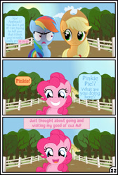 Size: 3254x4837 | Tagged: safe, artist:gutovi, derpibooru import, applejack, pinkie pie, rainbow dash, earth pony, pegasus, pony, comic:why me!?, absurd resolution, appledash, comic, female, lesbian, mare, shipping