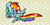 Size: 600x300 | Tagged: safe, artist:kyubi, rainbow dash, pegasus, pony, blue coat, female, mare, pixiv, solo