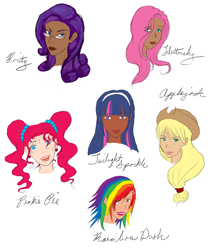 Size: 1550x1821 | Tagged: safe, artist:the-devil-butterfly, derpibooru import, applejack, fluttershy, pinkie pie, rainbow dash, rarity, twilight sparkle, human, humanized, mane six