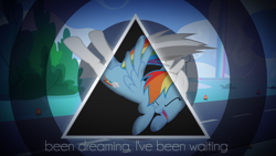 Size: 1920x1080 | Tagged: dead source, safe, artist:chainchomp2 edit, artist:overmare, artist:starbolt-81, artist:taigalife, edit, rainbow dash, pegasus, pony, wonderbolts academy, grayscale, kick, lyrics, monochrome, solo, song reference, vector, wallpaper, wallpaper edit