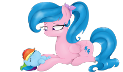 Size: 6000x3500 | Tagged: safe, artist:sofialurax, derpibooru import, firefly, rainbow dash, pegasus, pony, g1, g4, baby, baby dash, baby pony, female, filly, firefly as rainbow dash's mom, foal, g1 to g4, generation leap, mare, mother and child, mother and daughter, parent and child, simple background, transparent background