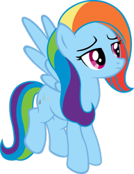 Size: 1024x1324 | Tagged: safe, artist:blah23z, derpibooru import, rainbow dash, sunshower, recolor, solo