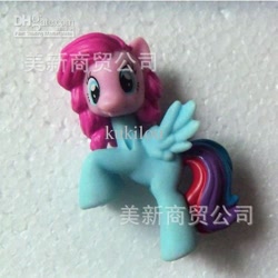 Size: 499x500 | Tagged: safe, derpibooru import, pinkie pie, rainbow dash, surprise, chimera, earth pony, hybrid, pony, body swap, chinese, female, figure, head swap, joke, lesbian, pinkiedash, shipping, text, toy, wat, what has science done