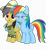 Size: 9489x10287 | Tagged: safe, artist:pink1ejack, derpibooru import, daring do, rainbow dash, pegasus, pony, stranger than fan fiction, absurd resolution, clothes, faic, hat, hug, inkscape, not creepy, open mouth, rainbow dash is best facemaker, simple background, smug, transparent background, vector, wat, winghug