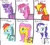 Size: 1152x1040 | Tagged: safe, artist:cmara, derpibooru import, applejack, fluttershy, pinkie pie, rainbow dash, rarity, twilight sparkle, earth pony, pegasus, pony, unicorn, mane six, traditional art