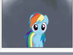 Size: 400x300 | Tagged: safe, rainbow dash, pegasus, pony, ace attorney, animated, crossover, psyche locks, solo, turnabout storm