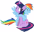 Size: 4394x4048 | Tagged: safe, artist:xrainbowsugar, rainbow dash, twilight sparkle, pegasus, pony, absurd resolution, eyes closed, female, grin, hug, lesbian, shipping, simple background, sitting, smiling, spread wings, squee, transparent background, twidash, vector, wink