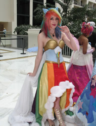 Size: 487x640 | Tagged: safe, artist:flying-fox, rainbow dash, human, cosplay, irl, irl human, photo