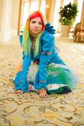 Size: 1333x2000 | Tagged: safe, artist:supernovadobe, rainbow dash, human, cosplay, irl, irl human, photo, solo