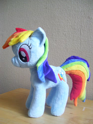 Size: 2144x2848 | Tagged: safe, artist:pinkamoone, rainbow dash, irl, photo, plushie