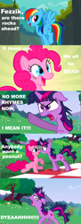 Size: 640x1766 | Tagged: safe, derpibooru import, pinkie pie, rainbow dash, twilight sparkle, earth pony, pegasus, pony, image macro, the princess bride