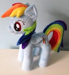 Size: 1176x1280 | Tagged: safe, artist:pinkamoone, rainbow dash, irl, photo, plushie