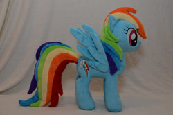 Size: 1000x662 | Tagged: safe, artist:makeshiftwings30, rainbow dash, irl, photo, plushie