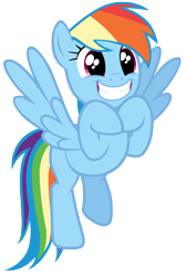 Size: 7000x10400 | Tagged: safe, artist:tardifice, derpibooru import, rainbow dash, pegasus, pony, stranger than fan fiction, absurd resolution, cute, dashabetes, excited, floating, photoshop, simple background, solo, transparent background, vector