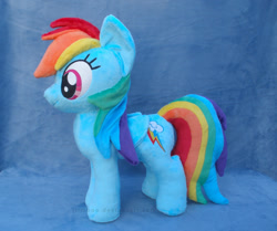 Size: 853x713 | Tagged: safe, artist:lilmoon, rainbow dash, irl, photo, plushie, solo