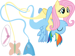 Size: 8501x6400 | Tagged: safe, artist:parclytaxel, fluttershy, rainbow dash, genie pony, pegasus, pony, .svg available, absurd resolution, female, flutterdash, genie, heart, hug, knot, lesbian, shipping, simple background, transparent background, upside down, vector