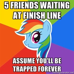 Size: 400x400 | Tagged: safe, derpibooru import, rainbow dash, pegasus, pony, may the best pet win, advice meme, exploitable meme, female, mare, meme