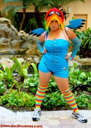 Size: 1447x2048 | Tagged: safe, artist:chibi-chancosplay, rainbow dash, human, cosplay, irl, irl human, photo, solo