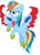 Size: 1512x2104 | Tagged: artist needed, safe, edit, rainbow dash, alicorn, pony, 1000 hours in ms paint, cute, dashabetes, feminism, ms paint, not a vector, race swap, rainbowcorn, solo