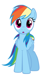 Size: 3420x5820 | Tagged: safe, artist:tryhardbrony, derpibooru import, rainbow dash, pegasus, pony, cute, simple background, solo, transparent background, vector