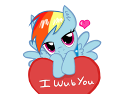 Size: 1024x768 | Tagged: safe, artist:meldoymoon, rainbow dash, pegasus, pony, bedroom eyes, cute, heart, leaning, looking at you, simple background, smiling, solo, spread wings, transparent background, wub