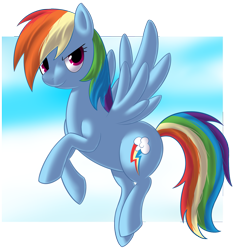 Size: 1743x1864 | Tagged: safe, artist:katielah, rainbow dash, pegasus, pony, female, mare, simple background, solo