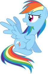 Size: 6439x10000 | Tagged: safe, artist:trildar, derpibooru import, rainbow dash, pegasus, pony, over a barrel, .ai available, .svg available, absurd resolution, simple background, solo, transparent background, vector