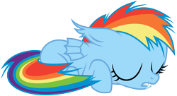 Size: 989x539 | Tagged: safe, artist:imageconstructor, rainbow dash, bat pony, pony, bat ponified, cute, dashabetes, filly, filly rainbow dash, race swap, rainbowbat, simple background, sleeping, solo, svg, transparent background, vector