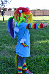 Size: 3072x4608 | Tagged: safe, artist:thexkiba, rainbow dash, human, cosplay, irl, irl human, photo, solo