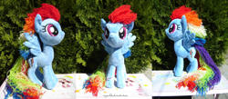 Size: 1280x556 | Tagged: safe, artist:raynaldo, rainbow dash, irl, photo, plushie