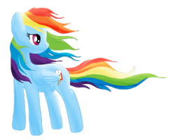 Size: 570x455 | Tagged: safe, artist:karmadash, rainbow dash, pegasus, pony, female, mare, simple background, solo, transparent background