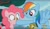 Size: 1595x919 | Tagged: safe, derpibooru import, screencap, pinkie pie, rainbow dash, earth pony, pegasus, pony, 28 pranks later, boop, discovery family logo