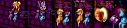 Size: 9000x2000 | Tagged: safe, artist:noctulov, derpibooru import, applejack, rainbow dash, twilight sparkle, earth pony, pegasus, pony, flattened